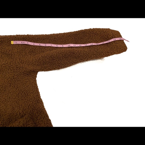 Brown Teddy Bear Fleece Zip Up Jackets, Size XL - Picture 10 of 12